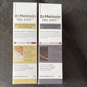 Exfoliating White & Black Rice Ampoule Set